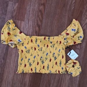 Forever 21 smoked floral top